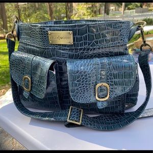 Kelly Moore blue designer camera bag